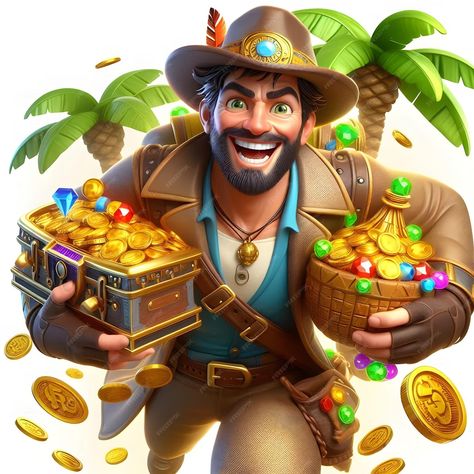 Treasure hunter slot game character with white plain background | Premium AI-generated image Slot Character Png, Casino Character, Slot Png, Slot Game Character, Magic Bottles, Plain Background, Rpg Characters, Treasure Hunter, Plains Background