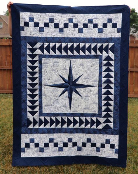 Compass Quilt, Paper Peicing Patterns, Mariners Compass Quilt, Compass Needle, Mariners Compass, Machine Quilting Patterns, Homemade Quilts, Paper Pieced Quilt, Star Quilt Patterns