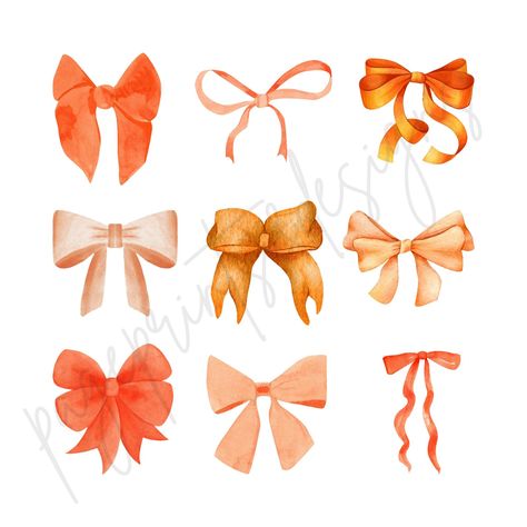 Bow Pictures, Sublimation Decals, Football Wallpaper Iphone, Halloween Wallpaper Iphone Backgrounds, Bow Wallpaper, Fall Bows, Orange Bows, Autumn Stickers, Halloween Wallpaper Iphone