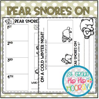 Bear Snores On...FREEBIE! Bear Lessons For Kindergarten, Bear Snores On Craft, Bear Snores On Sequencing Free Printable, Bear Snores On, Bear Snores On Activities Preschool, Bear Snores On Activities, Hibernation Kindergarten, Hibernation Preschool Theme, Kindergarten Invitations