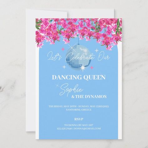 Dancing Queen Bachelorette Weekend Invitation Zazzle Dancing Queen Bachelorette, Bachelorette Card, Bachelorette Weekend Invitations, 20th Birthday Party, Bachelorette Invitations, Bachelorette Party Invitations, 20th Birthday, Bachelorette Weekend, Dancing Queen