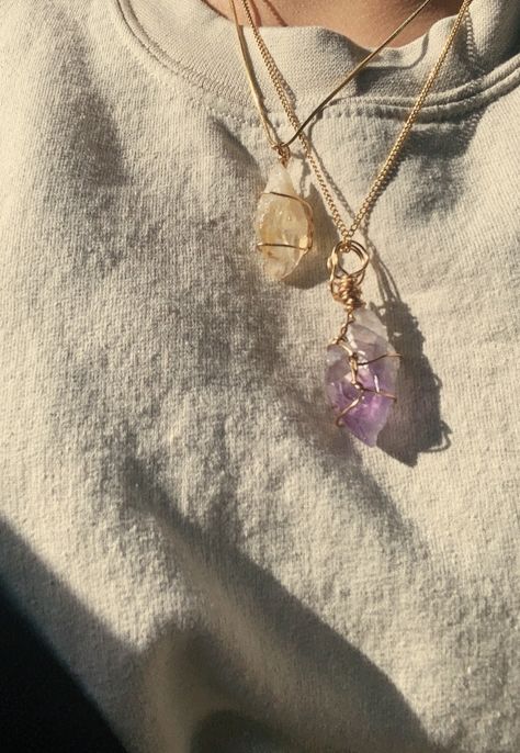 Amethyst Aesthetic, Fly Me To The Moon, To The Moon, The Moon, Amethyst, Charms, Necklaces, Moon, Crystals