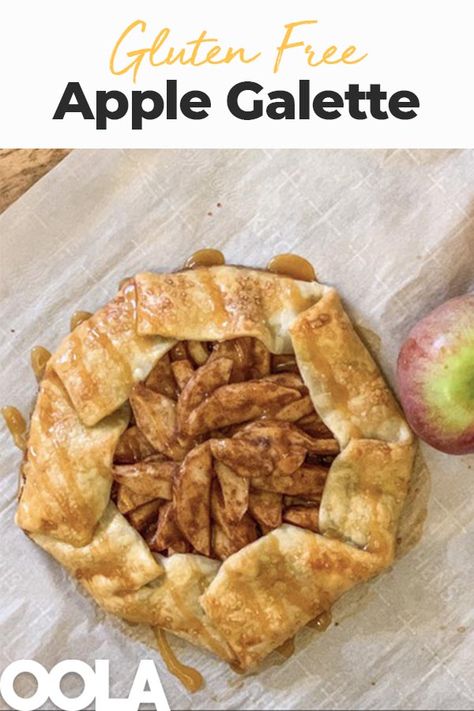 Gf Apple Galette, Gallette Recipe Gluten Free, Gluten Free Apple Galette, Gluten Free Galette, Gluten Free Pies Recipes, Apple Tartlets, Celiac Recipes, Gluten Free Apple, Apple Galette