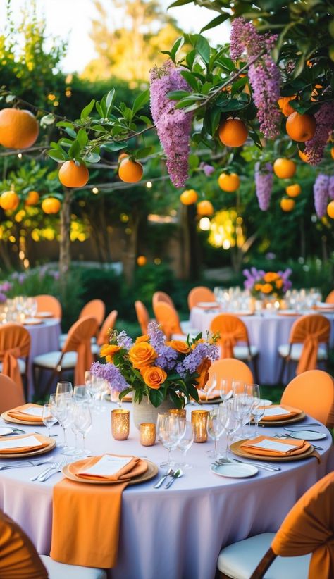 32 Summer Wedding Color Scheme Ideas - WithLoveLive Wedding Color Scheme Ideas, Bright Summer Wedding, Coral Accessories, Wedding Color Schemes Summer, Beautiful Natural Scenery, Colorful Summer Wedding, Sunrise Wedding, Color Scheme Ideas, Wedding Color Scheme