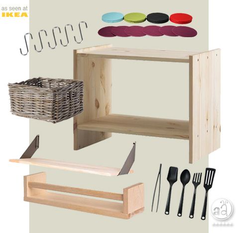 The best DIY play kitchen tutorials, all in one place! Wooden Play Kitchen, Play Kitchens, Kids Play Kitchen, Diy Play Kitchen, Diy Entertainment Center, Kitchen Plans, Diy Interior, Ikea Diy, Kids Kitchen