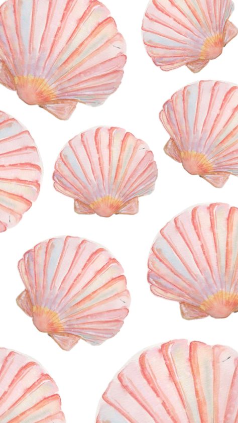 cute seashell / beachy wallpaper! Lilly Pulitzer Iphone Wallpaper, Shell Wallpaper, Cute Seashell, Beachy Wallpaper, Cute Summer Wallpapers, Cute Christmas Wallpaper, Iphone Wallpaper App, Summer Backgrounds, Preppy Wallpaper