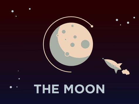 Dribbble - Moon Illustration by Jahit Janberk Moon Illustrator, Moon Illustration Art, Moon Illustrations, Space Logo, Moon Vector, Moon Logo, Space Illustration, Moon Illustration, Abstract Illustration