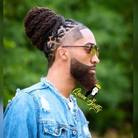 #Dreadlocs #dreadlocks #dreads #locs #teamlocs #dreadstyles #locstyles #locnation #nappyroots #locs4life #braidedlocs #LocdKellz Dreads Updo Styles Men, Updo Dreadlock Styles For Men, Men’s Loc Styles Updo, Curly Locs Men, Long Dread Hairstyles For Men Updo, Loc Styles For Men Updo, Men’s Dreadlocks, Men’s Loc Updo, Neat Locs For Men