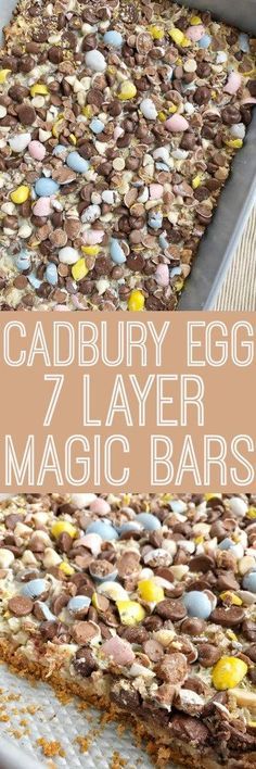 Cadbury Egg 7 Layer Magic Bars 7 Layer Magic Bars, Recipes Easter, Cadbury Eggs, Magic Bars, Easter Sweets, Easter Desserts Recipes, Easter Food, Peter Cottontail, Easter Baking