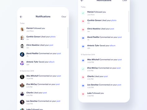 Daily UI Challenge #049 - Notifications by Udara Notification Ui, Ui Design Dashboard, Graphic Layout, Wireframe Design, App Interface Design, Daily Ui, Mobile Ui Design, Ios Design, Website Design Layout