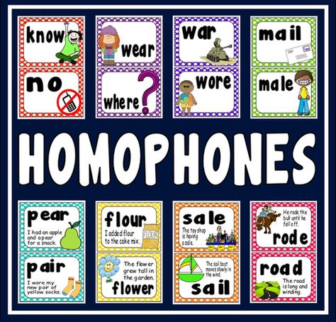 HOMOPHONES FLASHCARDS POSTERS  RESOURCES -  DISPLAY ENGLISH KEY STAGE 1 KEY STAGE 2 SPELLINGS Homophones Words, Grammar Posters, Sentence Examples, Key Stage 2, Farm School, Teaching Posters, Key Stage 1, School Displays, Classroom Display