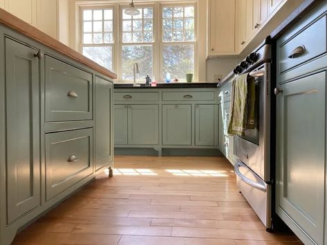 Benjamin Moore Sea Star Kitchen Cabinets Benjamin Moore Sea Star, Sea Star Benjamin Moore, Lower Cabinets, House Redo, Addition Ideas, Choosing Paint, Monochromatic Color Scheme, Bright Rooms, Low Cabinet