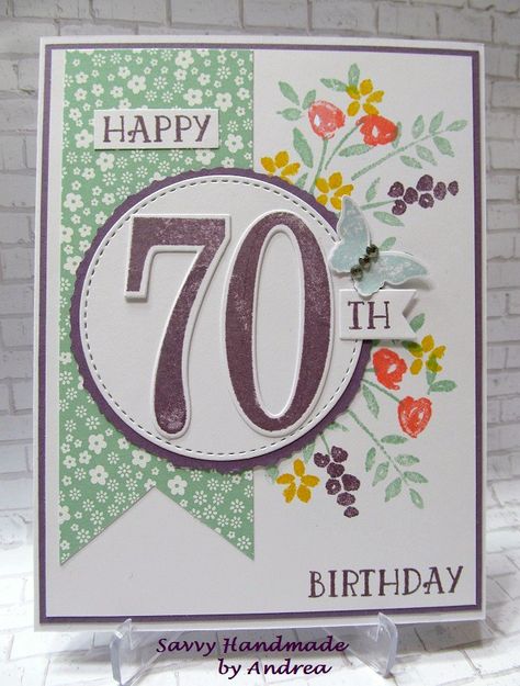 Card Ideas For Dad, Birthday Card Ideas For Dad, Birthday Card For Grandma, Card For Grandma, Grandma Birthday Card, 90th Birthday Cards, Birthday Card Ideas, Stampin Up Birthday Cards, 80th Birthday Cards