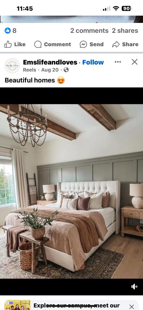 Tan Bedding, Olive Green Bedrooms, Western Bedrooms, Cabin Bedroom, Western Bedroom, Modern Farmhouse Bedroom, Sage Green Walls, Master Room, Bedroom Decor Cozy