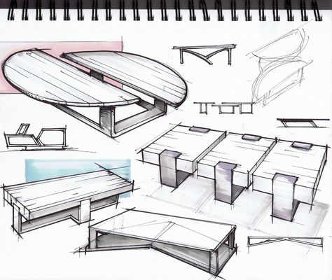 Coffee Table Sketch Drawings, Coffee Table Sketch, Hierarchy Design, Furniture Details Drawing, Table Sketch, Details Drawing, Product Sketches, Basic Sketching, Drawing Furniture