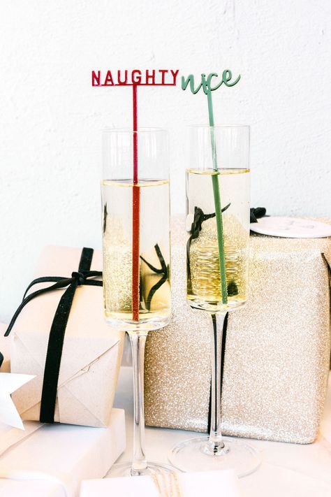 Naughty or Nice? Claim your cup with a cute little Christmas drink stirrer! Perfect for Christmas parties, intimate events, and the holidays, these unique drink tags make the most adorable embellishment to your cocktails. Simply pop them into a champagne flute or wine glass and use them as place cards or party favors for your guests!Set of 12 // 2 stirrers per designMeasurements: Approximately 2-2.5" W x 6.5" H Material: AcrylicSafe to use in hot and cold beveragesCare instructions:Kindly hand w Christmas Drink Stirrers, Christmas Bachelorette Party, Christmas Engagement Party, Intimate Events, Christmas Theme Party, Holiday Party Drinks, Christmas Bridal Showers, Drink Stirrer, Christmas Cocktail Party