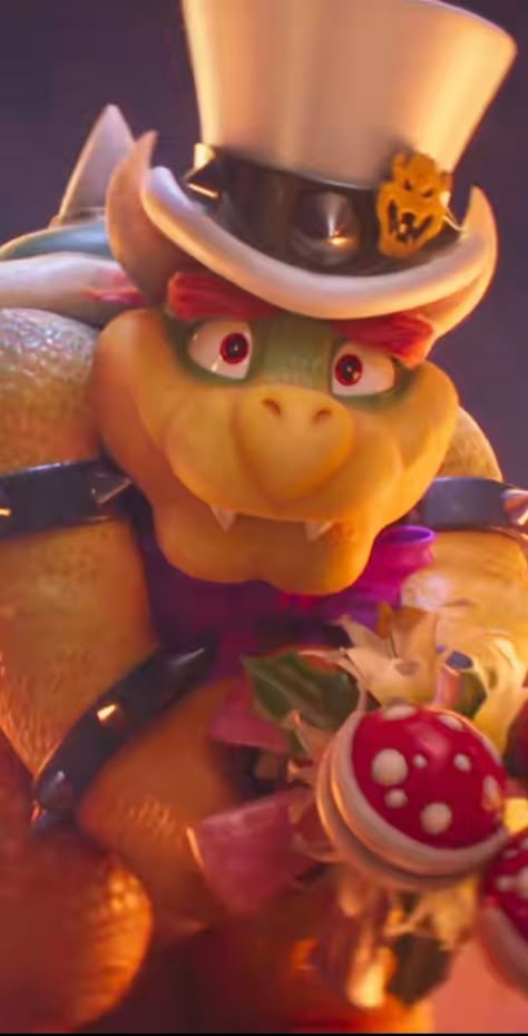 Bowser married Princess Peach Mario Movie Bowser, Movie Bowser, Super Mario Movie, Mario Movie, Silly Goofy, Super Mario, Princess Peach, So Cute, Mario