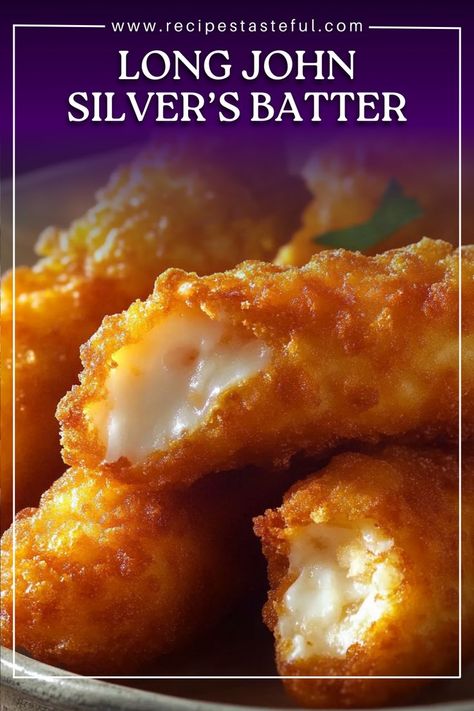 This Long John Silver’s-style batter is the perfect crispy coating for seafood, chicken, or vegetables. With a combination of all-purpose flour, cornstarch, and flavorful spices like onion and garlic powder, this batter creates a crispy, light coating that’s golden and delicious. Whether you’re frying up fish, chicken, or veggies, this batter will give your dishes the perfect crunch, just like your favorite fast food chain! Crispy Chicken Batter Recipe, Fry Batter Recipe, Frying Batter, Fried Fish Batter, Long John Silvers Batter, Fish Batter Recipe, Chicken Batter, Fried Seafood, Long John Silver