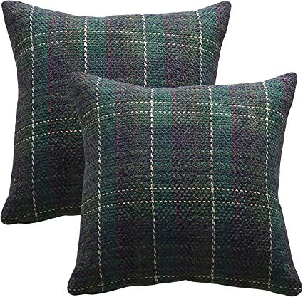 Green Plaid Pillows, Plaid Pillows, Tartan Cushions, Plaid Sofa, Plaid Pillow Covers, Farmhouse Throw Pillow, Sofa Cushion Cover, Plaid Pillow, Linen Sofa