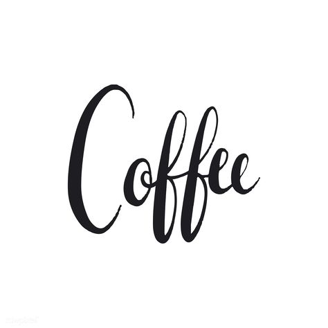 Coffee typography word style vector | free image by rawpixel.com Fonts With Numbers, Fonts For Numbers, Fonts Copy And Paste, Copy And Paste Fonts, Fonts Bubble, Coffee Typography, Happy Birthday For Her, For Instagram Highlights, Svg Pictures