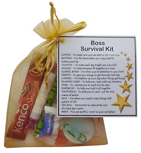 New Boss Survival Kit, Boss Survival Kit Ideas, Boss Survival Kit, Survival Kit Gifts, Smile Gift, 9th Anniversary, Survival Kits, Christmas Shows, Anniversary Funny