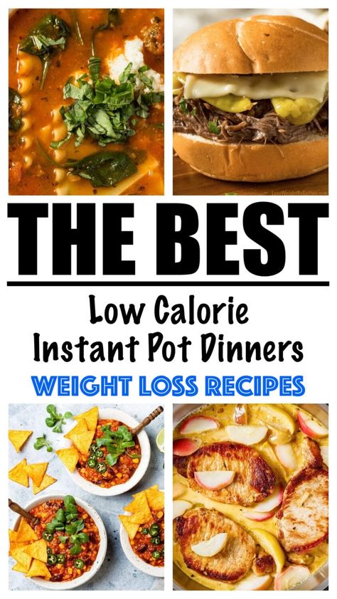 Low Calorie Instant Pot Dinners for Weight Loss Low Calorie Pressure Cooker Meals, Low Calorie Chicken Instant Pot Recipes, Low Calorie Instapot Recipes, Low Calorie Instant Pot Meals, Healthy High Protein Instant Pot Recipes, Low Cal Instant Pot Recipes, Instant Pot Recipes For Diabetics, Instant Pot Low Calorie Recipes, Instant Pot Recipes Low Calorie