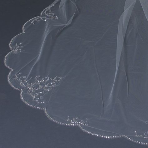 Veil With Rhinestones, Cathedral Length Wedding Veil, Couture Beading, Veils Bridal, Wedding Dress Backs, Bride Dress Lace, Cathedral Wedding Veils, Wedding Bridal Veils, Wedding Veils Lace