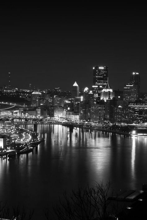 Download free HD wallpaper from above link! #blackandwhite #city #lights #dark Pittsburgh Wallpaper, Dark Iphone Backgrounds, Tumblr Iphone Wallpaper, Tumblr Iphone, Black Wallpapers, Edit Settings, Pittsburgh City, Tumblr Backgrounds, Iphone 6 Wallpaper