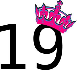 Pink Tilted Tiara And Number 19 Clip Art Happy 19 Birthday Girl, 19 Birthday Ideas For Girls, 19 Birthday Quotes, Happy Birthday Baby Girl, 19th Birthday Cakes, Birthday Wishes Gif, Happy 19th Birthday, Real Heart, Best Friend Birthday Cards