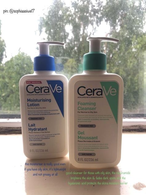 CeraVe Daily Skincare Facial Bundle - Foaming Facial Cleanser (16 oz), AM Facial Moisturizing Lotion with Sunscreen (3 oz), and PM Facial Moisturizing Lotion (3 oz) Skincare Recommendations, Haut Routine, Skincare Facial, Skin Care Routine Order, Foaming Facial Cleanser, Moisturizing Lotion, Healthy Skin Tips, Facial Skin Care Routine, Pretty Skin Care