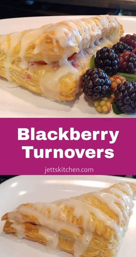 Puff Pastry Hand Pies, Blackberry Turnovers, Blackberry Pie Filling, Pastries Recipes Dessert, Pepperidge Farm Puff Pastry, Turnover Recipes, Hand Pie Recipes, Puff Pastry Desserts, Berry Recipes