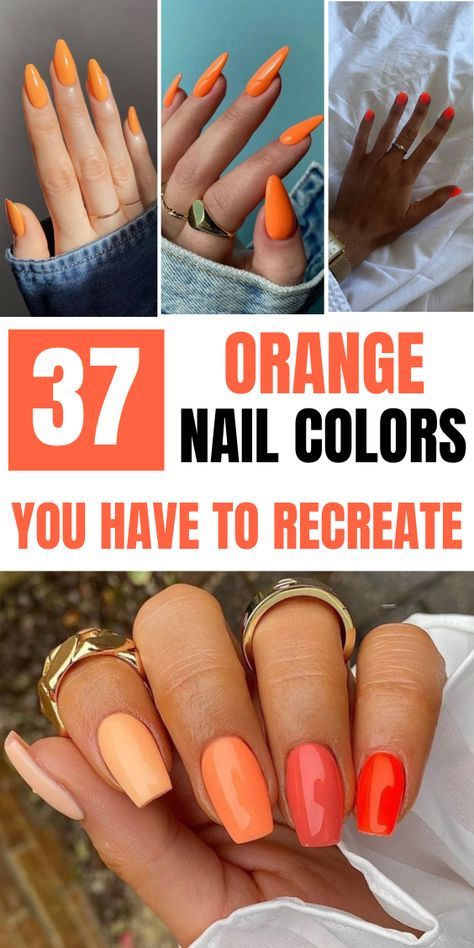 Bright Orange Nails, Christmas Nail Ideas, Orange Nail Designs, Orange Nail, Perfect Manicure, Manicure Inspiration, Orange Nails, Home Decor Diy, Christmas Nail