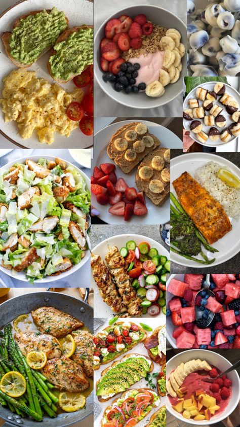 Healthy Recipes Healthy Lifestyle Meals, Eat Healthy Inspiration, Healthy Lifestyle Aesthetic Vision Board, Dinner Ideas For Runners, Healthy Eating Goals, Clean Girl Lunch Ideas, Healthy Clean Food, Healthy Lunch Ideas Aesthetic, Healthy Girl Food