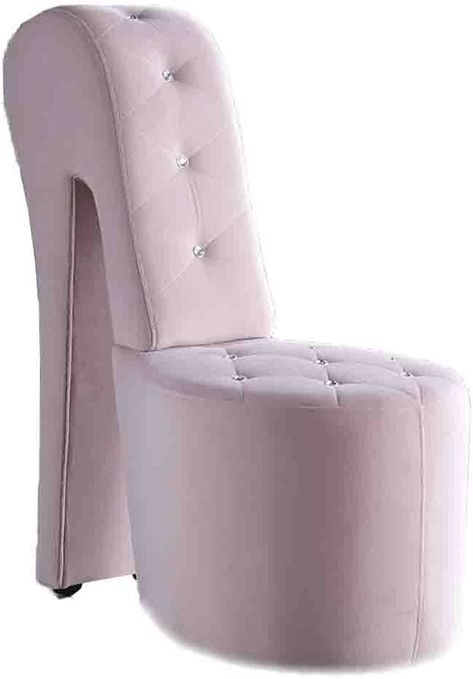 Best Master Furniture High Heel Velvet Shoe Chair with Crystal Studs, Pink High Heel Chair, High Heel Shoe Chair, Shoe Chair, Velvet Shoe, Velvet High Heels, Contemporary Armchair, Retro Living Rooms, Studded Shoes, Bedroom Studio