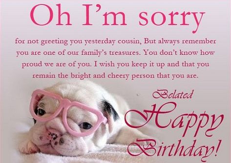 Happy Belated Birthday Quotes, Funny Belated Birthday Wishes, Belated Birthday Messages, Birthday Illustrations, Belated Happy Birthday Wishes, Late Birthday Wishes, Belated Happy Birthday, Birthday Cousin, Birthday Animals