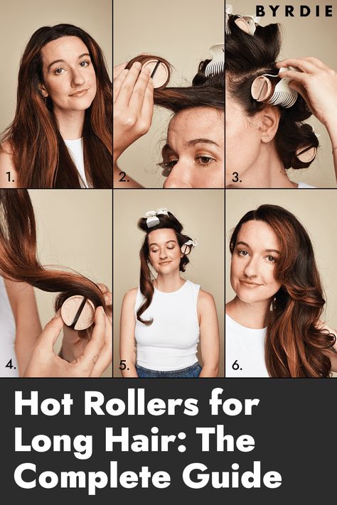 How To Hot Rollers For Long Hair, Best Rollers For Long Hair, How To Curl Long Hair With Hot Rollers, Hot Rollers For Volume, Curlers For Long Hair Rollers, Hot Roller Tutorial Long Hair, How To Use Curlers On Long Hair, Hot Rollers Blowout, Best Hot Rollers For Long Hair