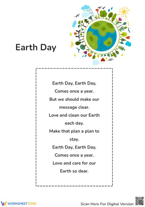 Exploring the important messages of the Earth Day and thinking about your roles and your actions. Try it out! #earthday #theearth #poems #earthdaypoems #printables #worksheet #kidsactivities #printableforkid #reading #save #planet #poemsforkids #pdf #diy #holidays Earth Day Messages, Earth Day Poems For Kids, Nature Poems For Kids, Poem On Environment, Poem Worksheet, Earth Day Poems, Earth Poems, Earth Day Worksheets, Simple Poems