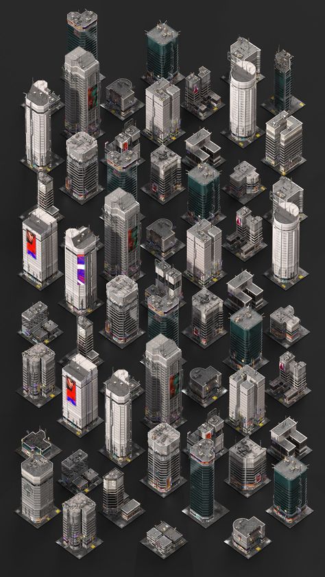 Hydropunk City, Scifi Building Concept Art, Futuristic Architecture Buildings, Frostpunk Art, Cyberpunk Building Concept Art, Cyberpunk Skyscraper, Cyberpunk Building, Scifi Building, Sci Fi Building