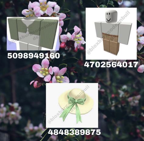 Bloxburg Spring Outfit Codes, Gardener Outfit, Short Flower Dress, Aesthetic Bloxburg, Codes Bloxburg, Bloxburg Clothes, Fall Decal, Bloxburg Hacks, Bloxburg Outfits