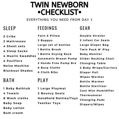 Must have registry items for newborn twins! Twin essentials. Twin newborn necessities. #twins #identicaltwins #twinregistry #twinessentials #twinmusthaves #twinpregnancy #twinmom #moditwins #twingirls #babyregistry #whatyouneedfortwins #twinchecklist #registrychecklist Newborn Twin Routine, Twins Registry Must Haves, Twins Must Haves, Twin Checklist, Twin Registry Must Haves, Twin Registry Checklist, Twin Baby Essentials, Twin Must Haves Baby Items, Twin Necessities