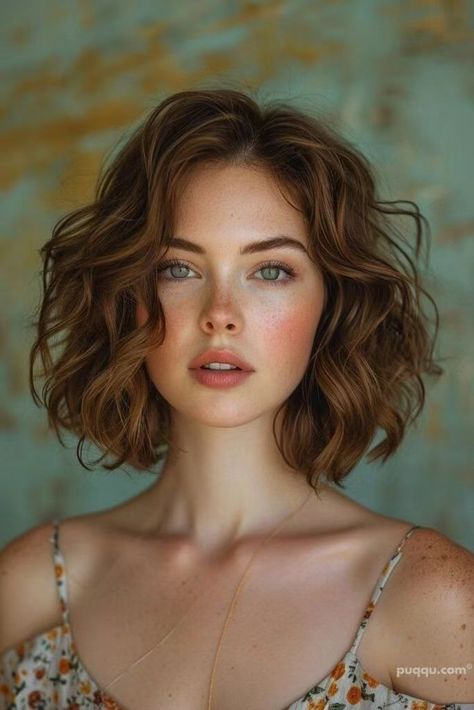 Short Wavy Haircuts, Work Hair, Wavy Hairstyle, Long Hairstyle, Wavy Haircuts, Haircuts For Wavy Hair, Trendy Hairstyle, Short Wavy Hair, Short Haircut