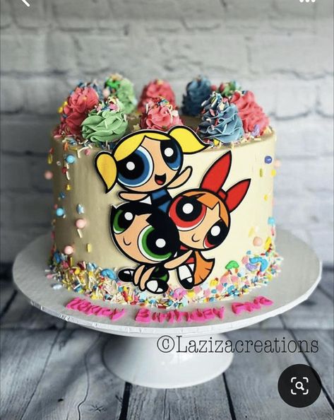 Power Puff Girls Birthday Party Ideas, Powerpuff Girls Birthday Party Ideas, Powerpuff Birthday, Powerpuff Cake, Powerpuff Party, Powerpuff Girls Cake, Girls Birthday Cake Ideas, Powerpuff Girls Party, Power Puff Girls Cake