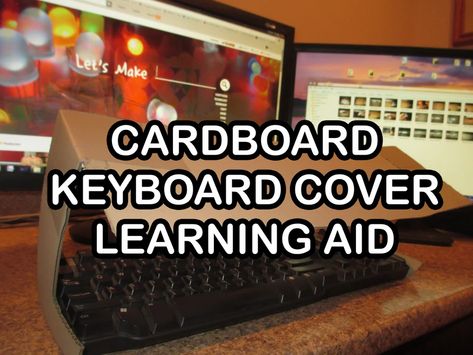 Diy Keyboard, High School Help, Cardboard Projects, Learn To Type, Tech Apps, Computer Class, Teaching Technology, Teacher Notes, Cursive Writing