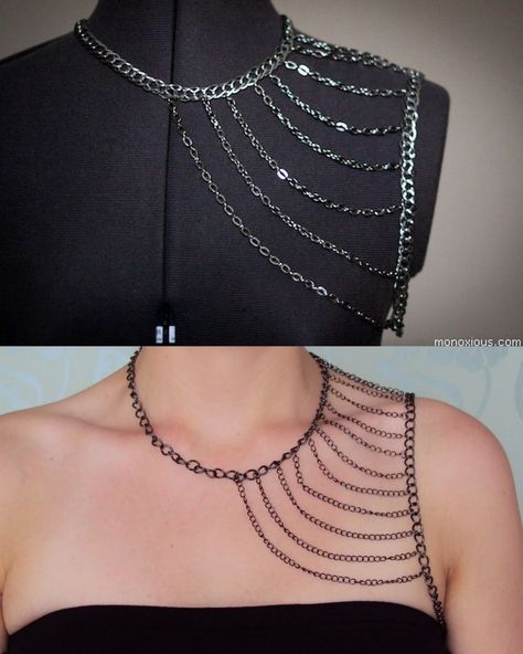 Chain Harness, Body Chains, Chain Top, Diy Body, Body Armor, Body Chain Jewelry, Chains Jewelry, Diy Fashion, Wire Jewelry