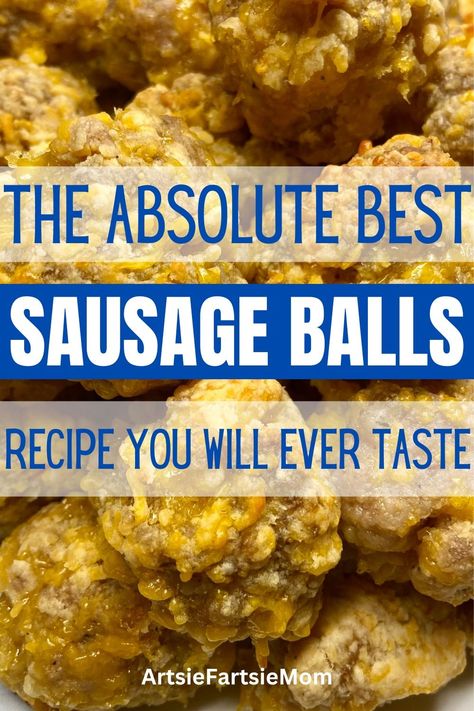 sausage balls Dressing Balls Recipe, Best Sausage Balls, Best Sausage Ball Recipe, Easy Sausage Balls Recipes, Turkey Dressing, Meatball Appetizer Recipe, Sausage Balls Recipe, Thanksgiving Appetizer Recipes, Best Sausage