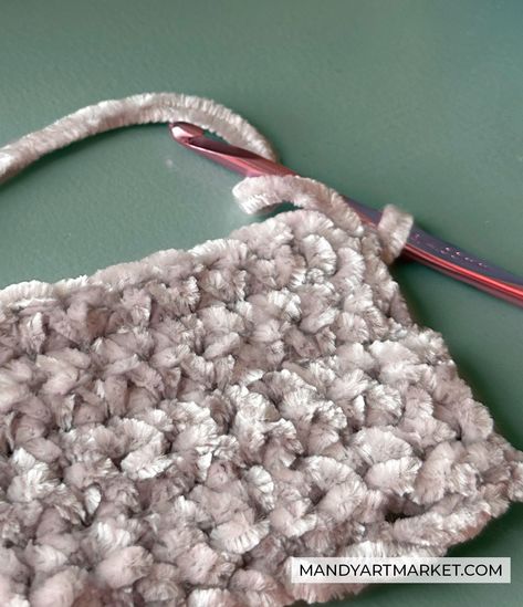 Tips for Crocheting with Velvet Yarn: Best Stitches & Crochet Patterns Bernat Velvet Patterns, Crochet Stitches For Velvet Yarn, Bernat Velvet Yarn Crochet Baby Blanket Patterns, Velvet Yarn Granny Square, Polyester Yarn Crochet Projects, What To Crochet With Velvet Yarn, Velvet Crochet Blanket Pattern, Crochet Patterns For Chenille Yarn, Bernat Crushed Velvet Crochet Patterns