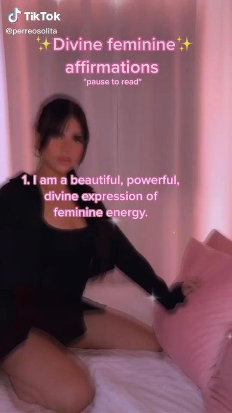 Songs With Affirmations, How To Sound More Confident, Divine Feminine Manifestation, Divine Feminine Energy Affirmation, Feminine Energy Affirmation, Divine Feminine Affirmations, Feminine Affirmations, Manifesting Love, Divine Feminine Energy