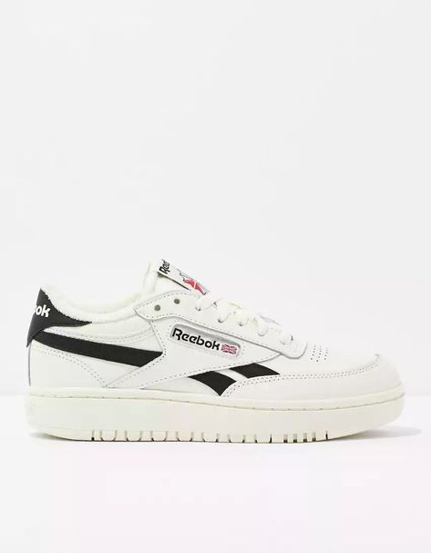 Reebok Club C Double, Lit Shoes, Reebok Club C, Embroidered Shoes, Shoe Inspo, Everyday Shoes, Reebok Women, Swag Shoes, Comfortable Sneakers