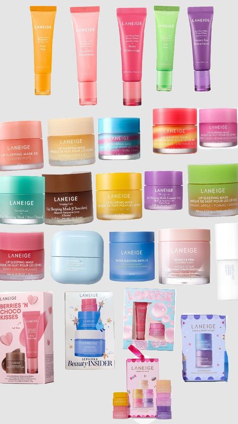 #laneige #preppy #skincare Sephora Laneige, Macy Aesthetic, Laneige Products, Colorful House Decor, Laneige Skincare, Lips Gloss, Preppy Skincare, Beauty Routine Checklist, Colorful House