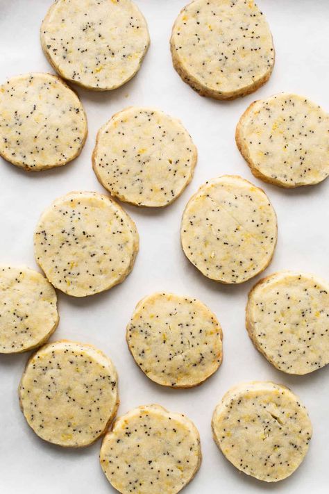 Lemon Poppy Seed Shortbread Cookies - Fit Foodie Finds Poppy Seed Cookies, Seed Cookies, Fit Foodie Finds, Lemon Poppy Seed, Fit Foodie, Lemon Poppy, Lemon Poppyseed, Poppy Seed, Shortbread Cookies